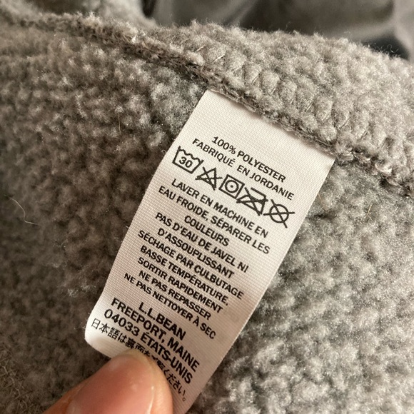 LL Bean Men’s Sweater Zip Up Large gray - Picture 8 of 9